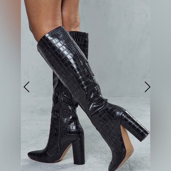 Knee High Heeled Boots - Picture 1 of 2